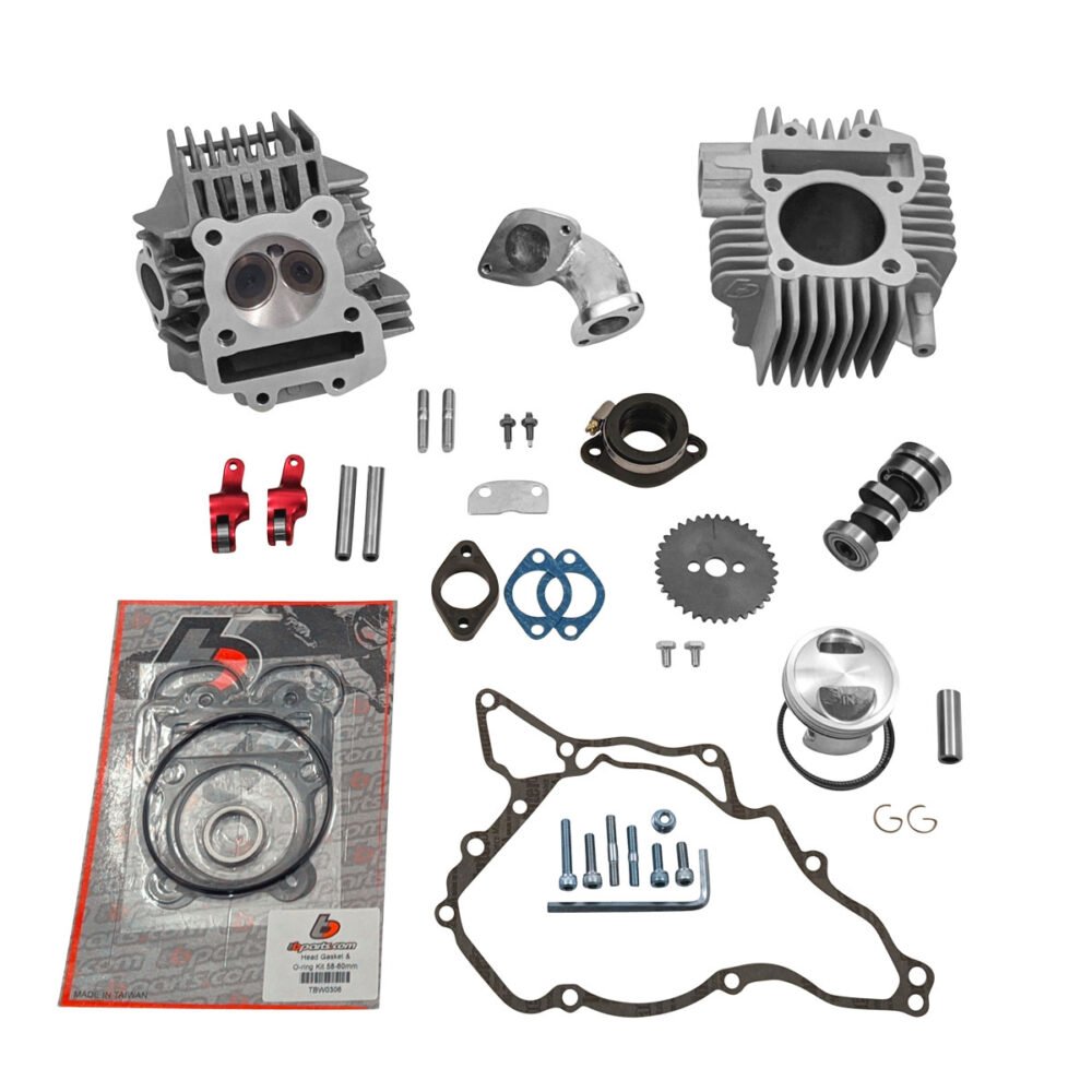 TB 143cc Big Bore Kit, Race Head V2, & Intake Kit - KLX110 2010+